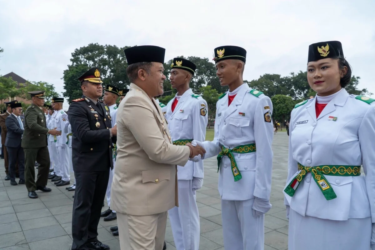 Bupati Bangli Kukuhkan 40 Paskibraka 2026 di Alun-Alun, Siap Bertugas pada HUT ke-81 RI