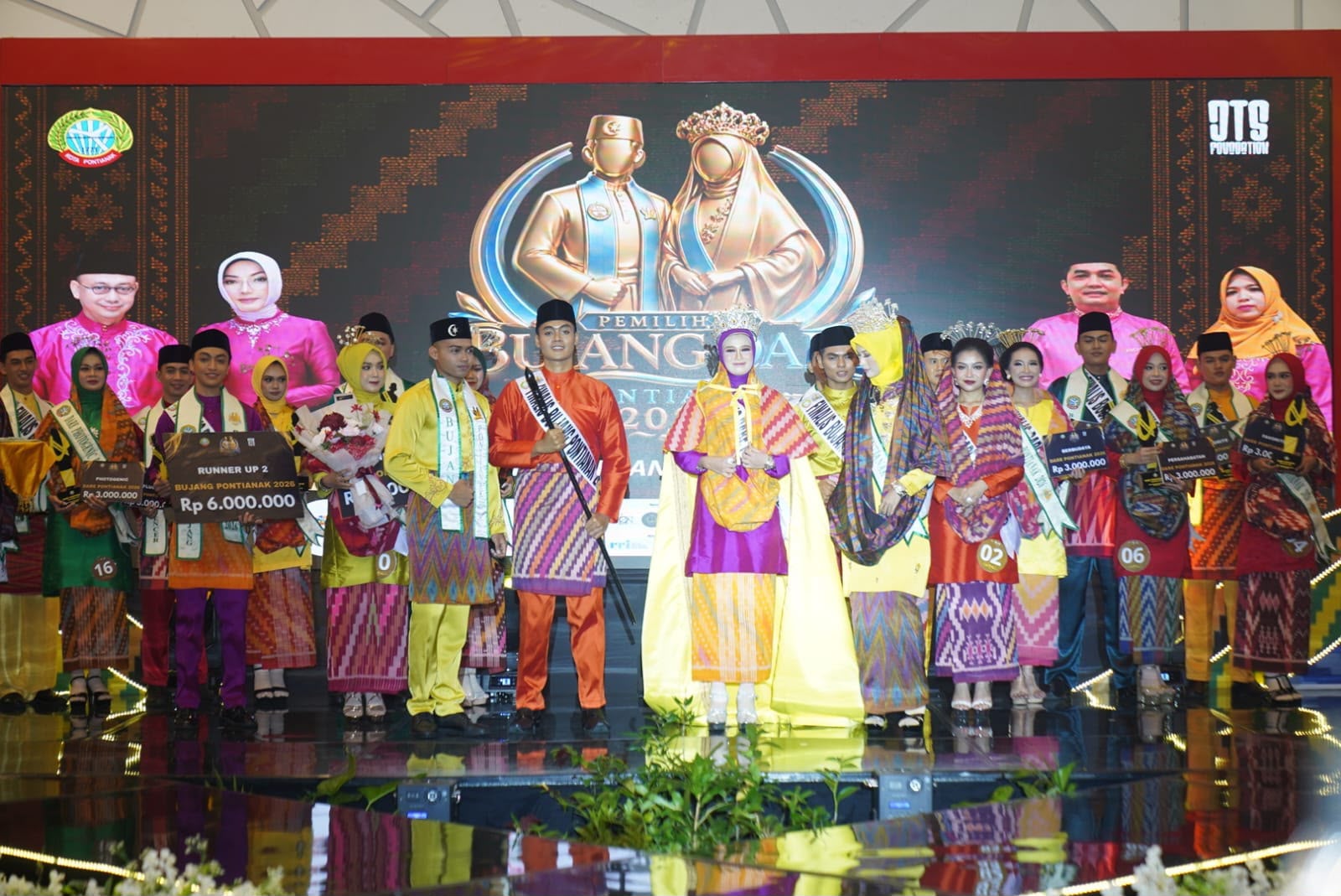 Jibril Cisse Alindra dan Farras Dila Raih Gelar Bujang Dare Pontianak 2026, Wali Kota Ingatkan Tugas Baru Duta Budaya
