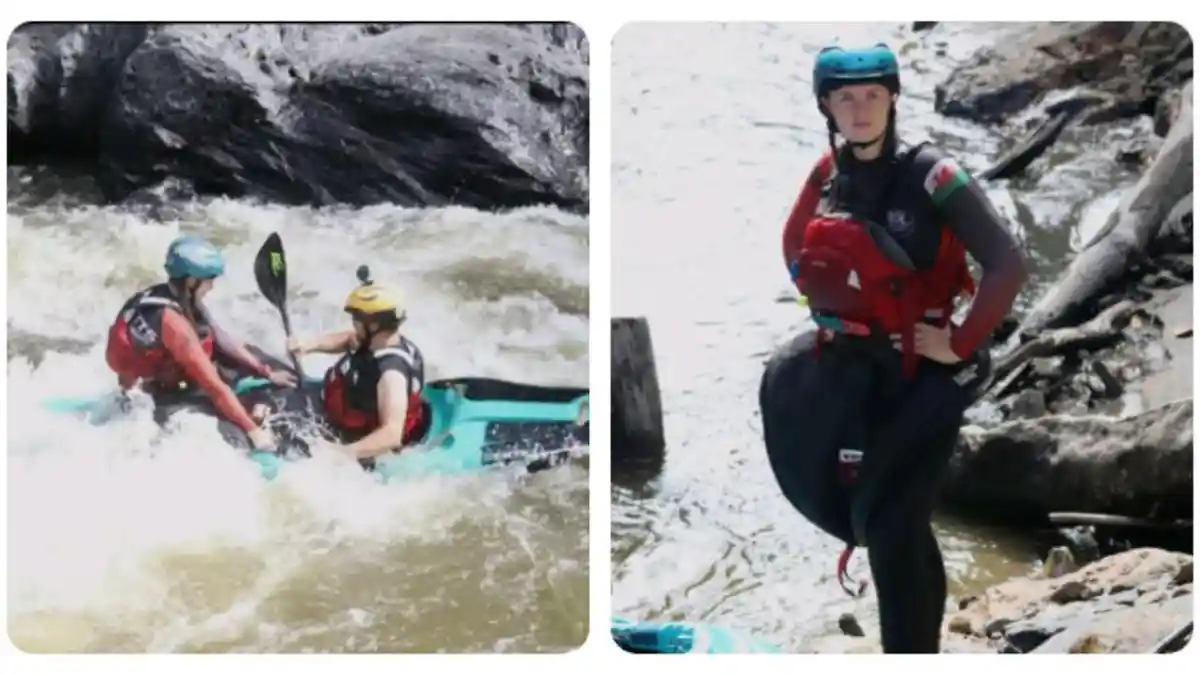 Kayaker Inggris Uji Nyali di Jeram Sungai Lae Kombih Pakpak Bharat, Bupati Ajak Promosikan Wisata Petualangan