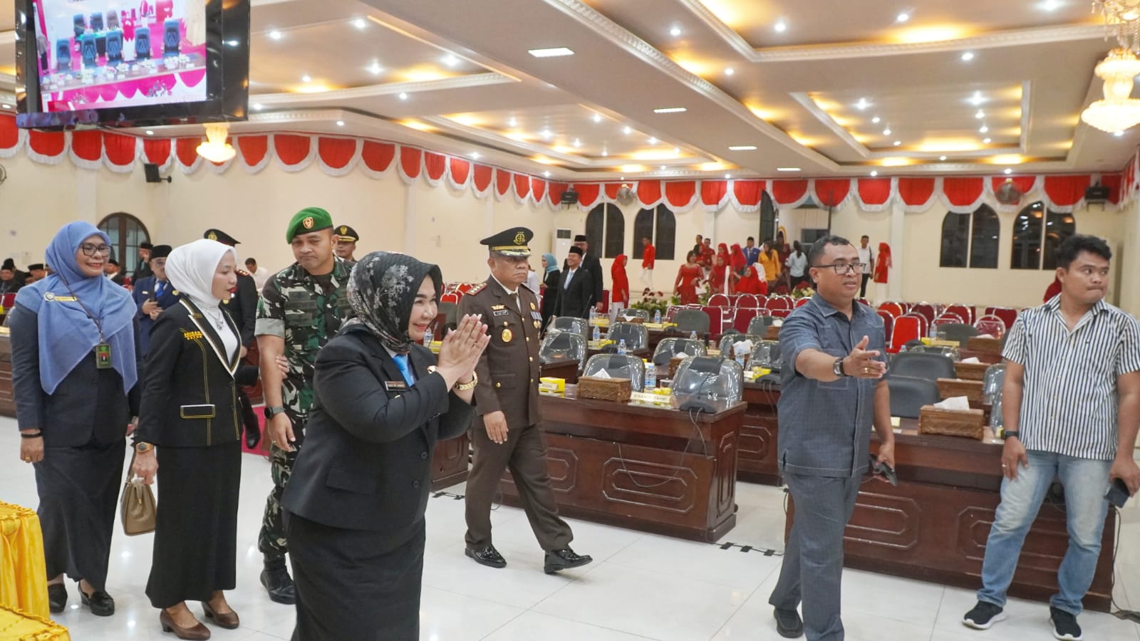 Plt Bupati Langkat Tiorita Surbakti Ikuti Pidato Kenegaraan Presiden, Tekadkan Kolaborasi Program Pusat ke Daerah