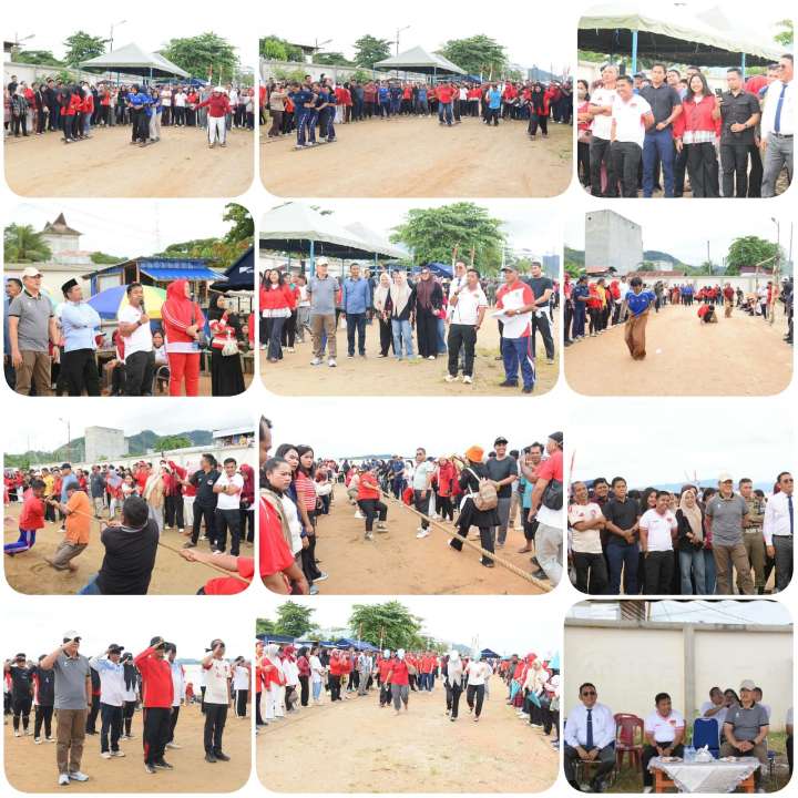 Wali Kota Sibolga Akhmad Syukri Nazry Penarik Ikut Main di Lomba 17 Agustus ASN, Beri Hadiah Tambahan ke Pemenang