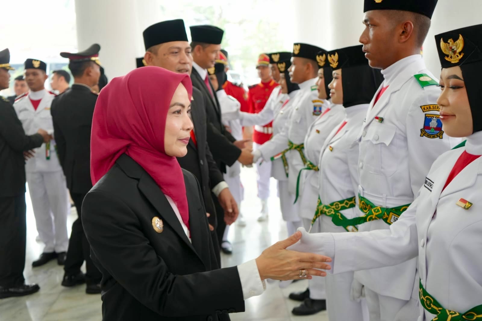 55 Anggota Paskibraka Kabupaten Serang Resmi Dikukuhkan Bupati Ratu Zakiyah untuk HUT ke-81 RI di Alun-alun Kramatwatu