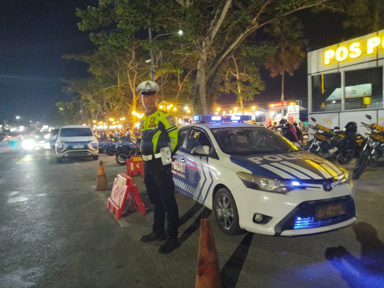 Patroli Blue Light Satlantas Polresta Bulungan Sasar Dua Jalan Protokoler di Tanjung Selor, Cegah Balap Liar hingga Tengah Malam