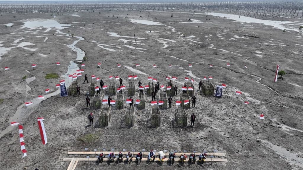 Ekspedisi Merah Putih Presisi Polda Riau Tanam 500 Hektare Mangrove di Kuala Selat, Pulihkan 1.700 Hektare Kebun Terdampak Abrasi