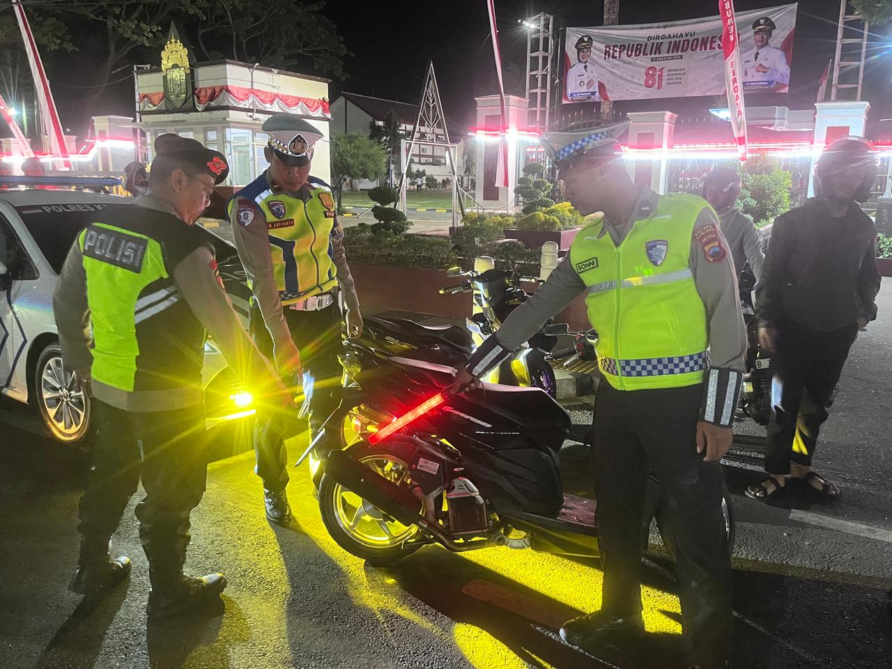 Polres Kebumen Gencar Patroli Malam, Sasar Knalpot Brong Hingga Balap Liar di 8 Ruas Jalan
