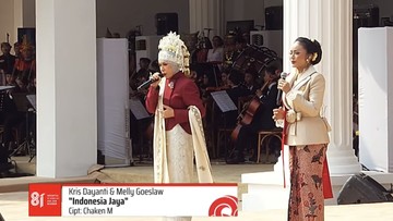 Melly Goeslaw dan Kris Dayanti Tampil Bawakan Dua Lagu di Upacara HUT RI ke-81