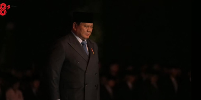 Presiden Prabowo Pimpin Zikir Nasional di TMP Kalibata Jelang Detik-Detik Proklamasi HUT ke-81 RI