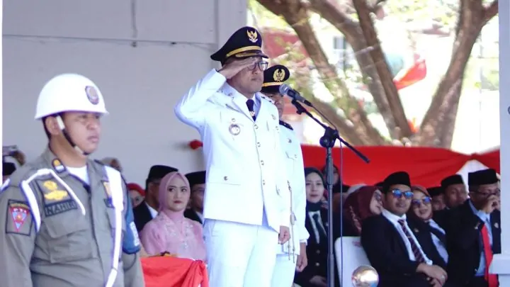 HUT ke-81 RI di Jeneponto: 70 Pelajar Paskibraka Kibarkan Merah Putih, Bupati Paris Yasir Pimpin Upacara