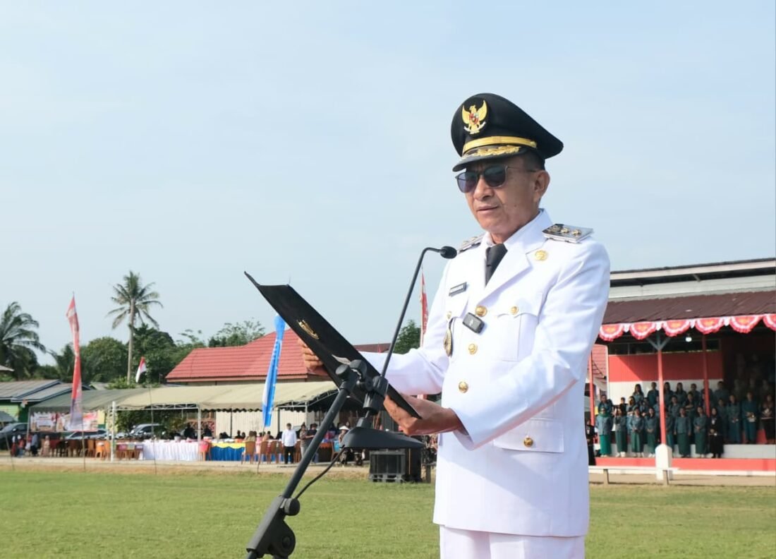 Ribuan Warga 4 Kecamatan di Lumbis Raya Hadiri Upacara HUT ke-81 RI, Wabup Nunukan Pimpin Langsung