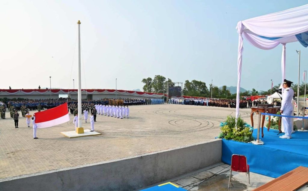 Menara Siger Bakauheni Jadi Lokasi Upacara HUT ke-81 RI, Bupati Lampung Selatan: Simbol Beranda Sumatra