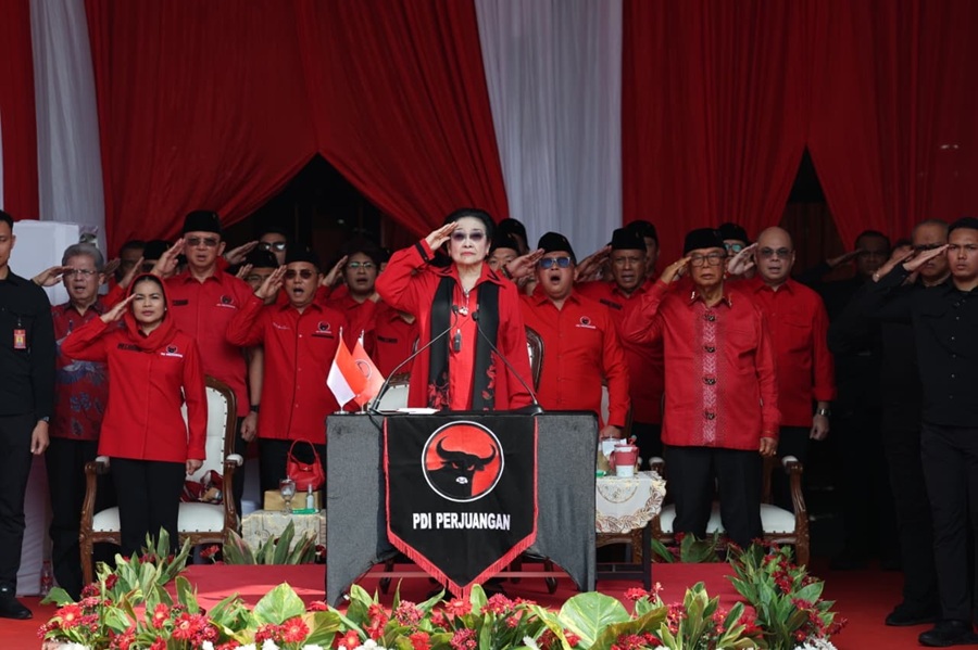 Megawati Pimpin Doa Bersama untuk Korban Gempa NTT di Upacara HUT ke-81 RI