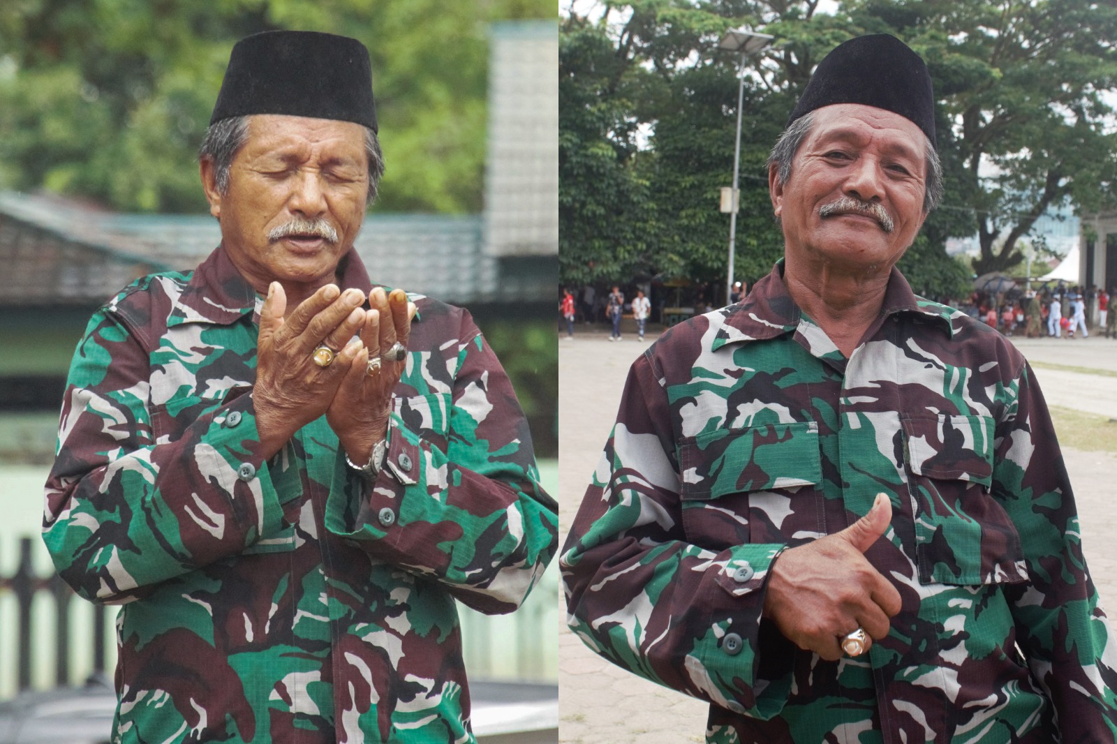Pawang Hujan La Ode Saman Kembali Tugas di Upacara HUT ke-81 RI di Ambon, Hujan Reda Usai Ditiup Telapak Tangan