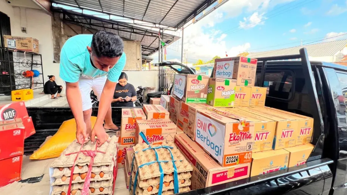 BNI Salurkan Bantuan untuk Korban Gempa Flores, 24 dari 25 Kantor Cabang Tetap Layani Nasabah