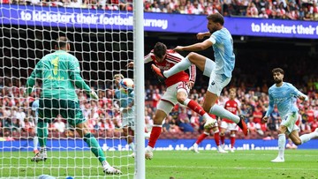 Arsenal Unggul 2-0 atas Manchester City di Babak I Community Shield 2026