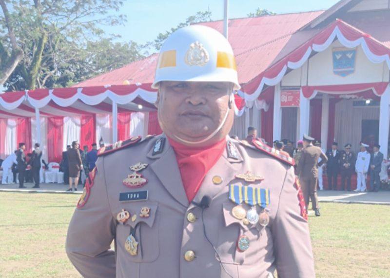 Kasat Polair Polres Kepulauan Mentawai Iptu M. Toha Jadi Komandan Upacara HUT Ke-81 RI, Paskibraka Indonesia Berdaulat Kibarkan Bendera