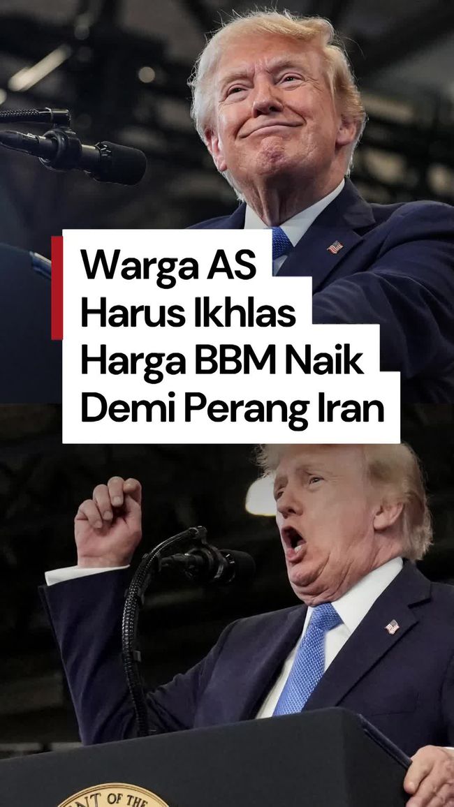 Trump Minta Warga AS Rela Harga BBM Naik demi Serangan ke Iran
