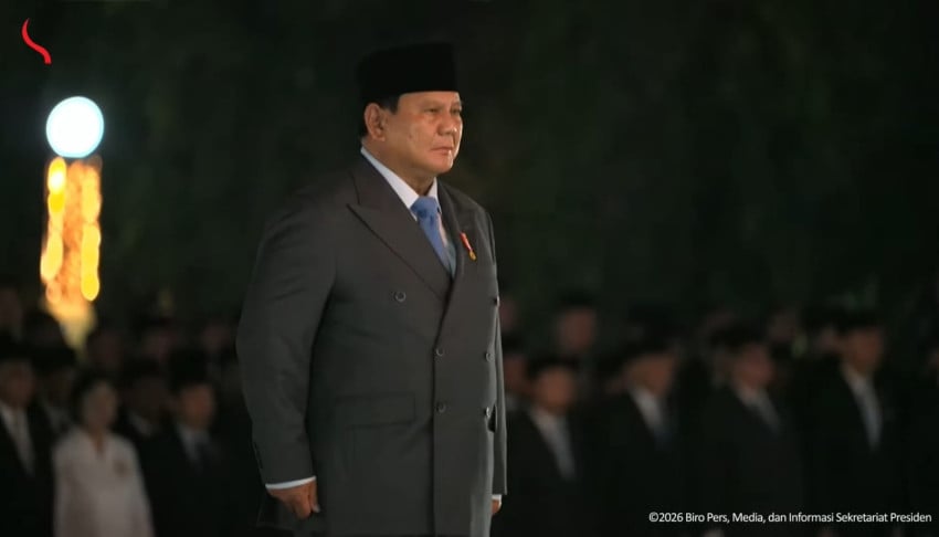 Presiden Prabowo Pimpin Ziarah Nasional dan Renungan Suci di TMP Kalibata, Wapres Gibran Turut Hadir