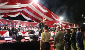 Pawai Obor Batam Meriah Jelang HUT ke-81 RI, Ratusan Peserta dari TNI-Polri hingga Pelajar Ikut Taptu