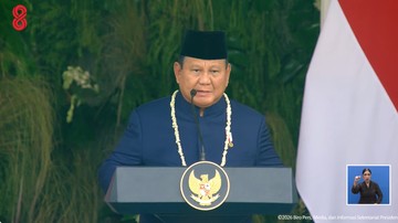 Presiden Prabowo Pimpin Doa Bersama untuk Korban Bencana Alam di Puncak Peringatan HUT ke-81 RI