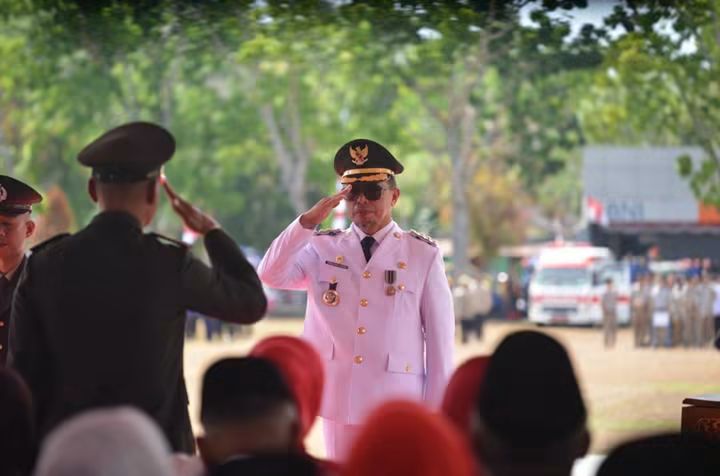 4 Anggota Paskibraka Boltara Tuntaskan Tugas Kibarkan Merah Putih di HUT ke-81 RI, Bupati Sirajudin Pimpin Upacara