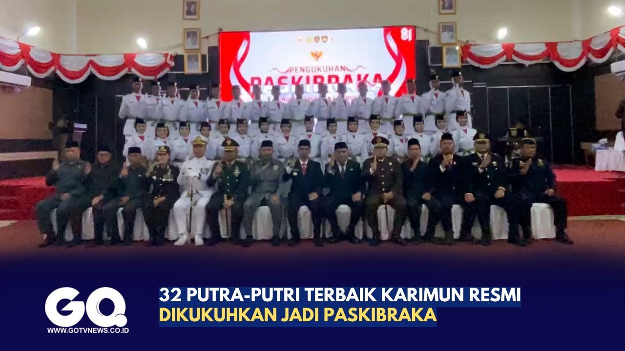 32 Paskibraka Karimun Resmi Dikukuhkan Bupati Iskandarsyah, Siap Bertugas di Panggung Kemuning Coastal Area