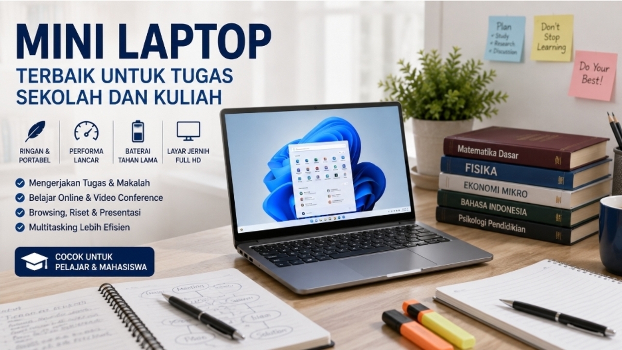 7 Mini Laptop Murah 2026 untuk Pelajar dan Mahasiswa, Mulai Rp 3,8 Juta