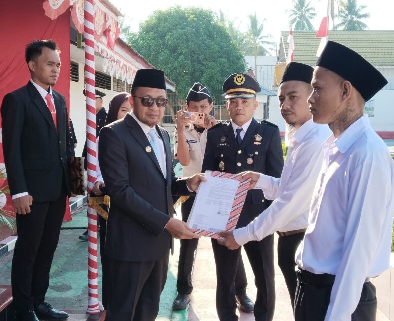 Bupati Tojo Una-Una Ilham Lawidu Pimpin Upacara HUT RI ke-81 di Lapas Ampana, 176 Warga Binaan Terima Remisi