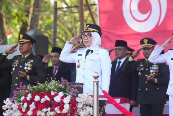3 Pilar Makna Kemerdekaan Ditegaskan Bupati Way Kanan Ayu Asalasiyah saat Pimpin Upacara HUT Ke-81 RI
