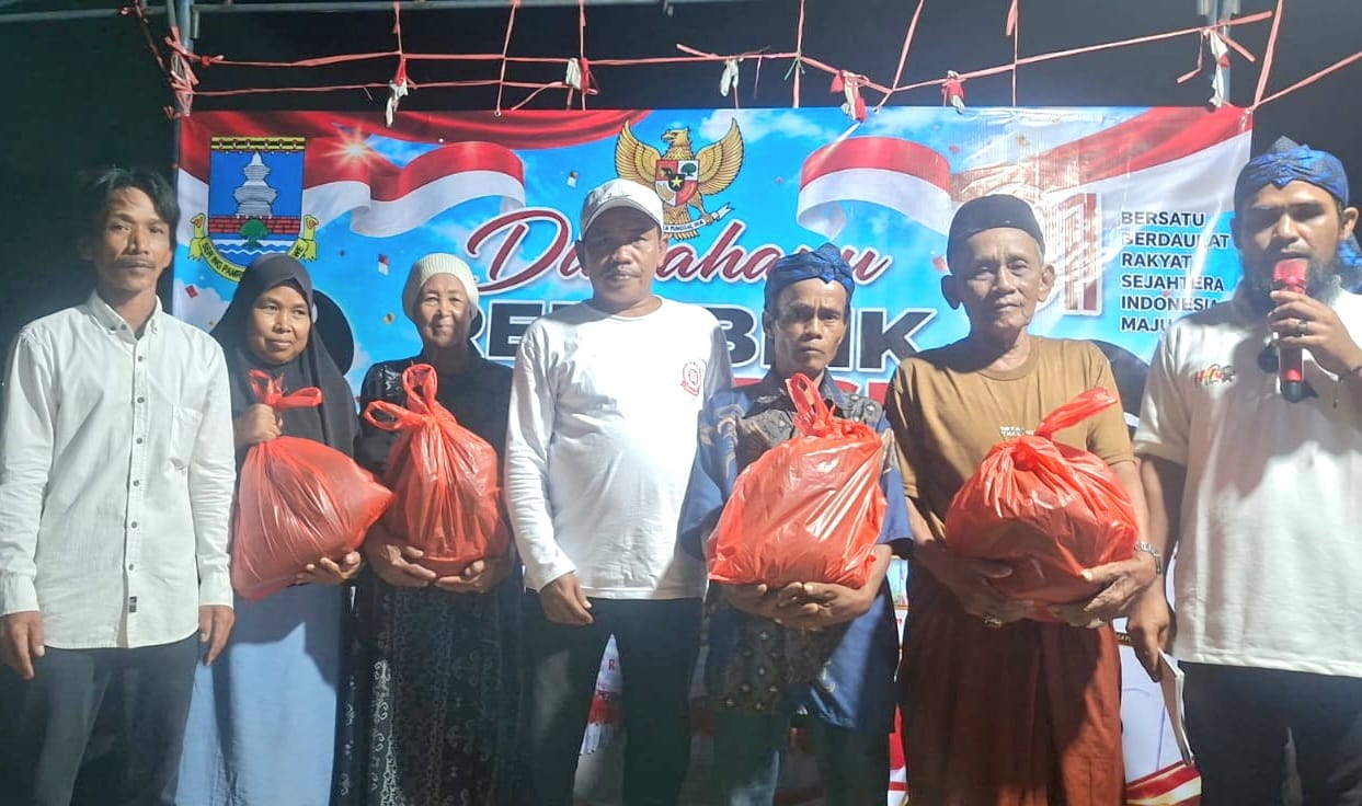 Warga Kampung Cipandan Serang Rayakan HUT ke-81 RI dengan Lomba dan Bagikan Sembako untuk Warga Kurang Mampu