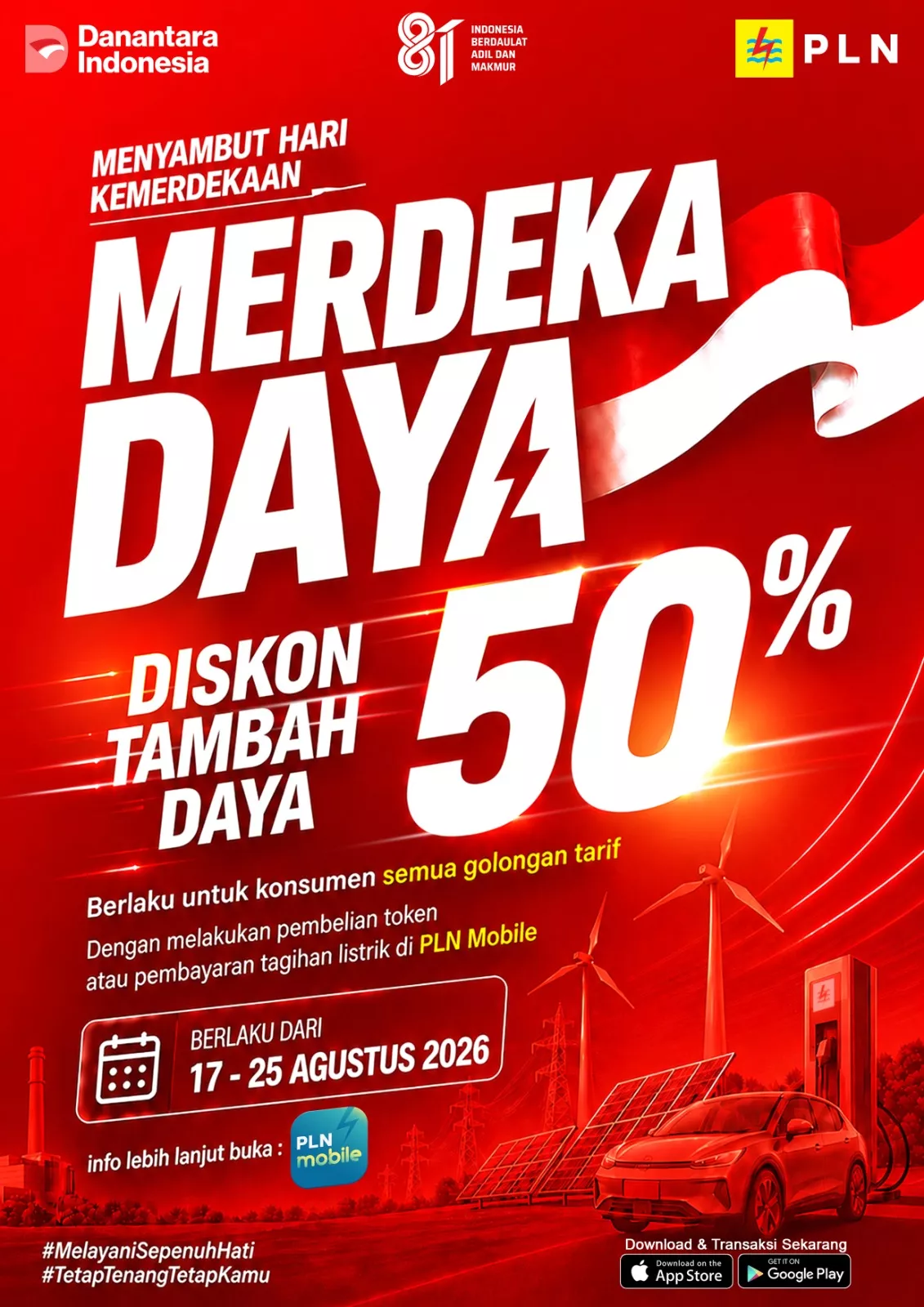 PLN Diskon 50% Biaya Tambah Daya Listrik di Momen 17 Agustus, Pelanggan Bisa Hemat Jutaan Rupiah