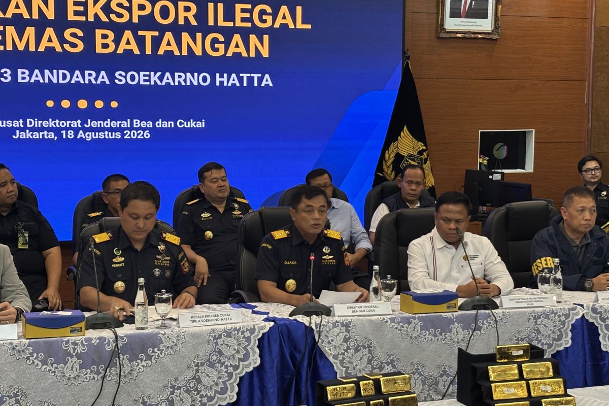 Bea Cukai Gagalkan Ekspor 22 Kg Emas Batangan di Bandara Soetta, Dua WN China Diamankan