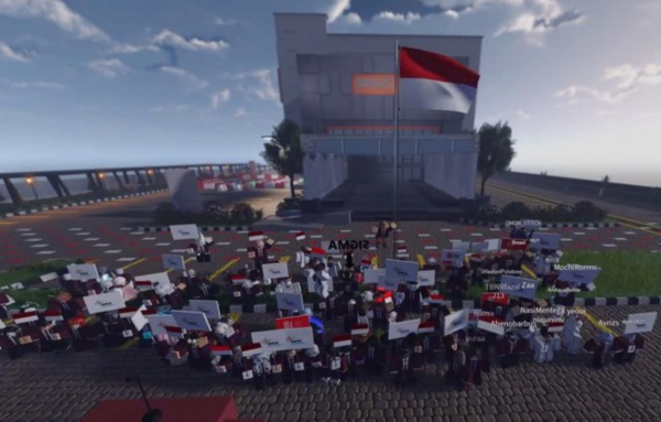 Binus Rayakan HUT RI ke-81 dengan Upacara Bendera Virtual di Roblox, Mahasiswa GAT Jadi Otak di Baliknya