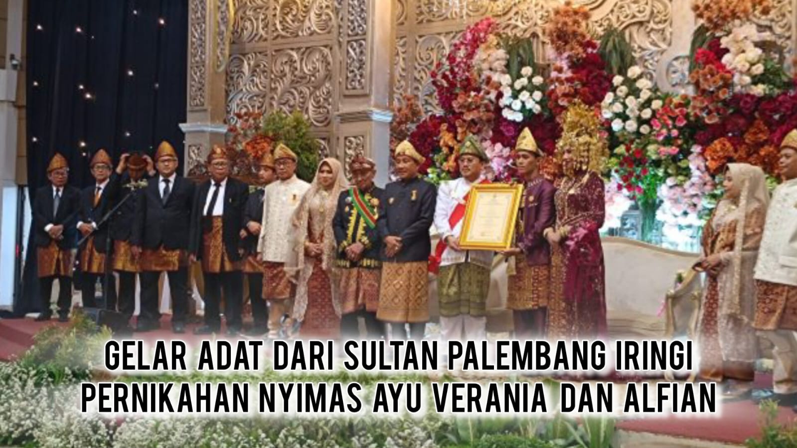 Gelar Adat Kesultanan Palembang untuk Putri Hakim Konstitusi di Pernikahan Bekasi, Ini Makna Temenggung dan Nyi Temenggung