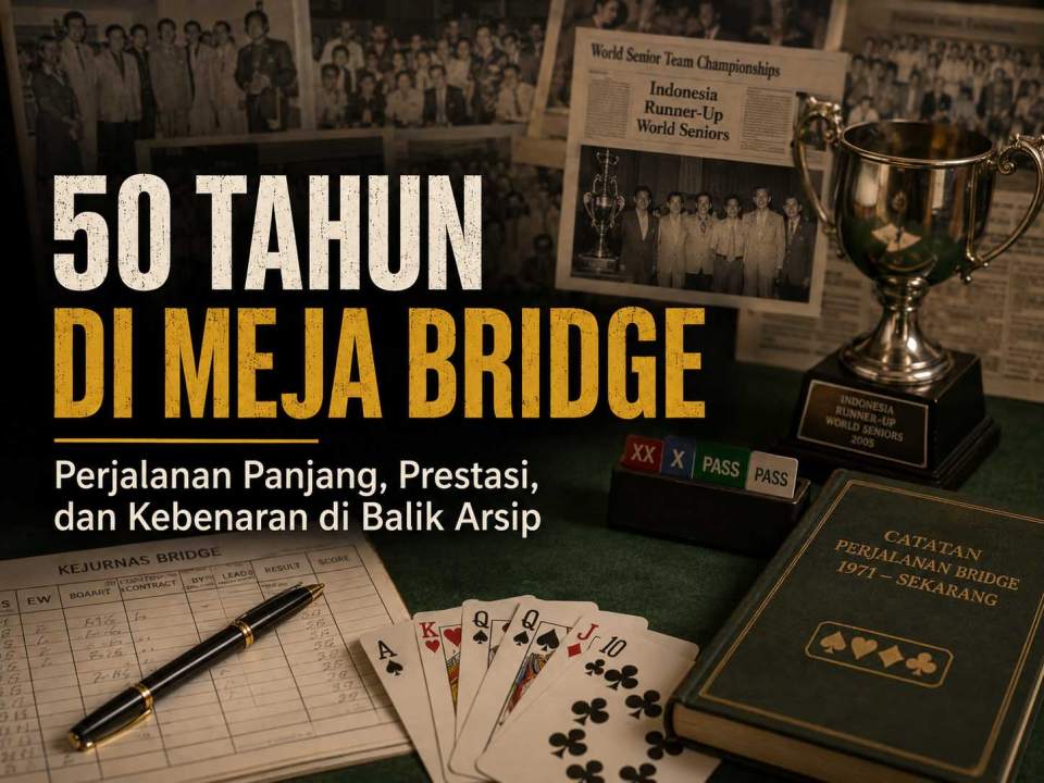 Bert Toar Polii Rekonstruksi Jejak 50 Tahun di Bridge dengan AI, Klarifikasi Status di Dua Kejuaraan Dunia