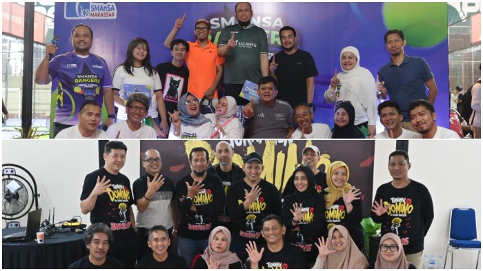 HUT ke-76 IKA SMANSA Makassar, 120 Alumni Lintas Angkatan Ramaikan Turnamen Padel dan Lomba Domino