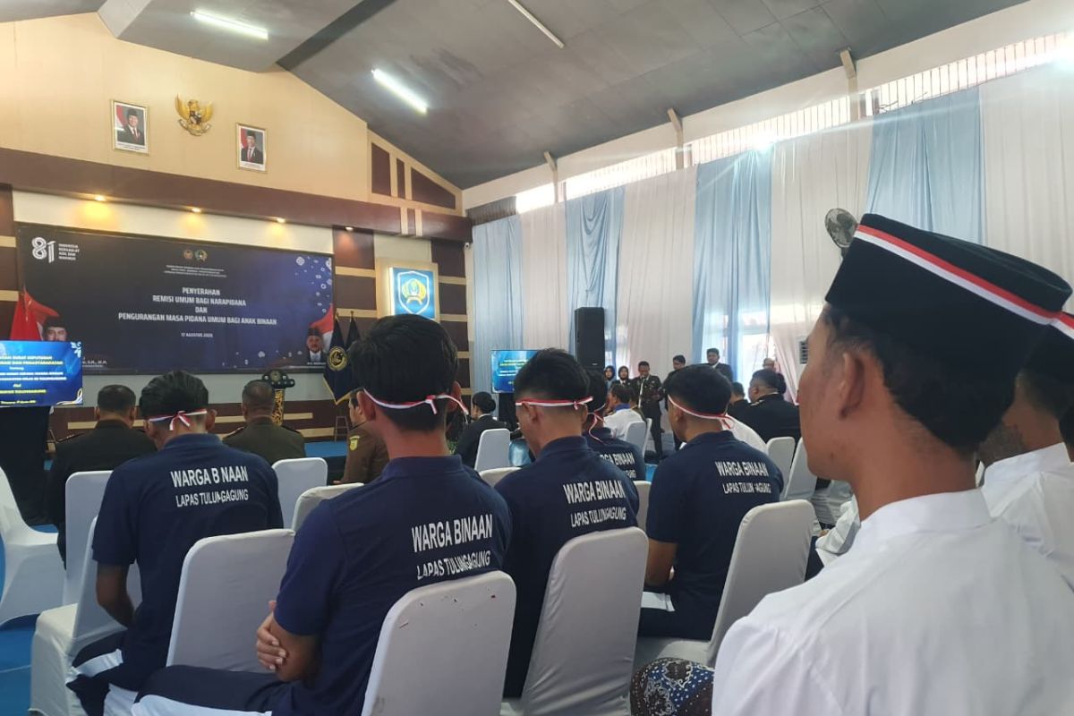 Remisi HUT ke-81 RI di Jatim: 1.752 Warga Binaan Lapas Malang Terbanyak, Puluhan Langsung Bebas