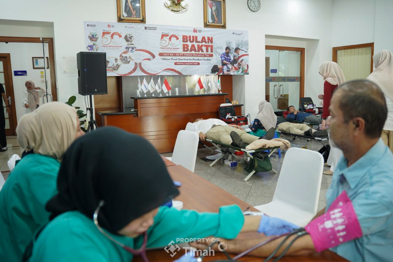 HUT ke-50 PT TIMAH: 576 Kantong Darah Terkumpul dari Donor Serentak di Babel, Kepri hingga Jakarta