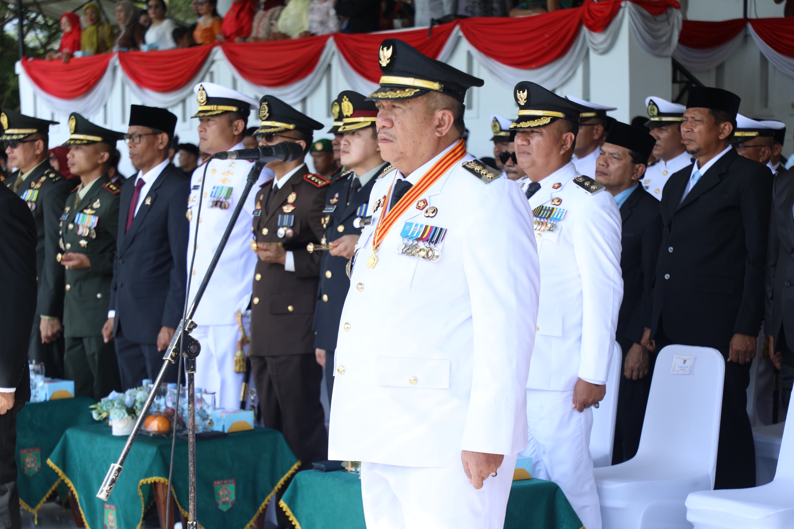 Bupati Asahan Pimpin Upacara HUT ke-81 RI di Kisaran, Ajak Warga Gotong Royong Wujudkan Daerah Maju