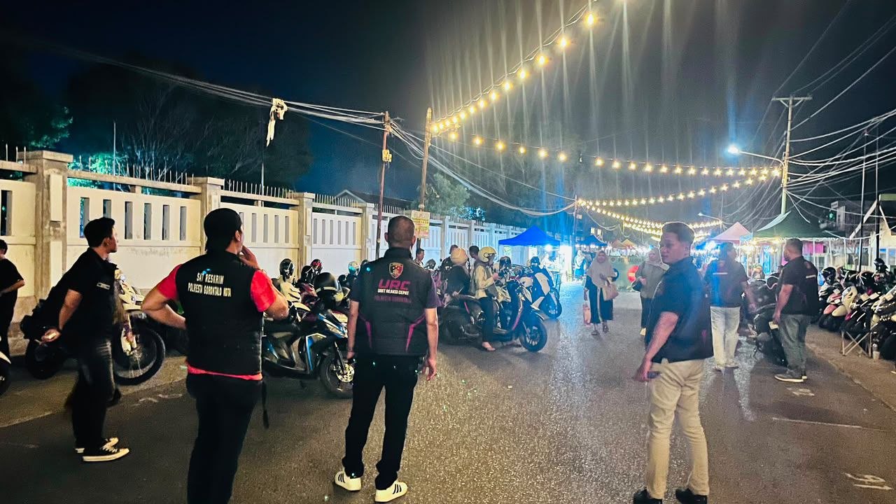 Polresta Gorontalo Kota Perketat Patroli Malam, Sasar Titik Rawan 3C dan Kerumunan Warga