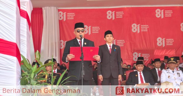 Ketua DPRD Wajo Bacakan Naskah Proklamasi, Bupati Andi Rosman Pimpin Upacara HUT ke-81 RI