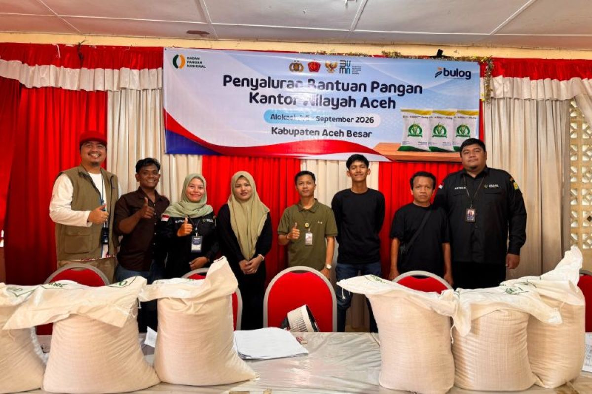 Bulog Aceh Salurkan 186,93 Ton Beras Bantuan Pangan untuk 3 Bulan, 7 Kantor Cabang Dikerahkan