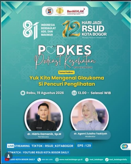 RSUD Kota Bogor Gelar Live Streaming Edukasi Glaukoma, Kenali Gejala Si Pencuri Penglihatan Sejak Dini