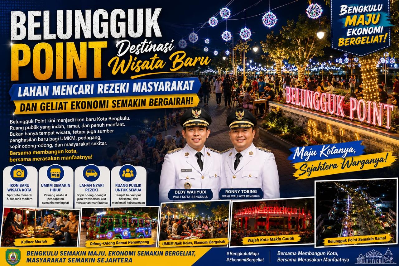 Belungguk Point Jadi Ikon Nongkrong Baru di Kota Bengkulu, Pedagang UMKM Rasakan Dampaknya ke Pendapatan