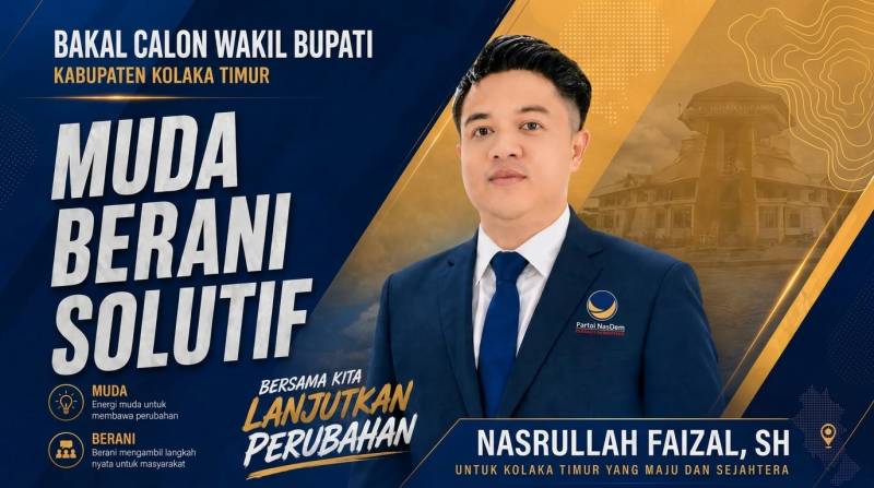 Bursa Wakil Bupati Kolaka Timur Kian Panas, Ketua DPD NasDem Konawe Nasrullah Faizal Siap Jika Dapat Perintah Partai