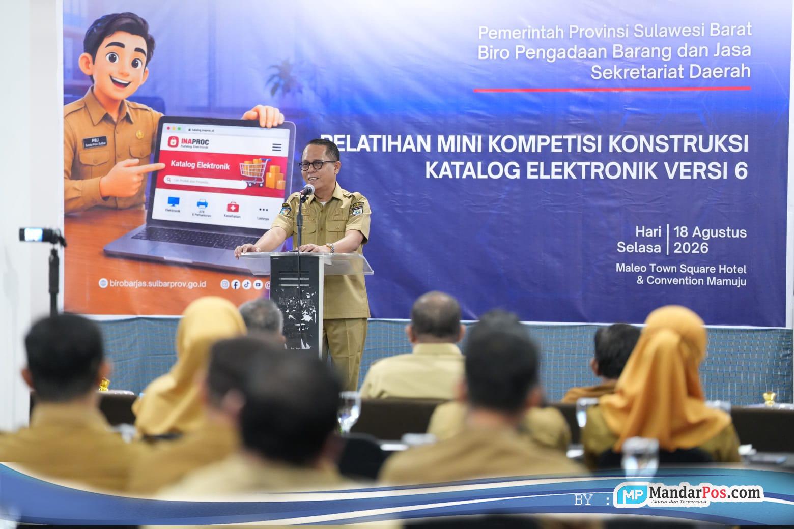 Pemprov Sulbar Gelar Pelatihan Katalog Versi 6, Sekda Junda Maulana: Target Implementasi Paling Lambat Tahun Depan