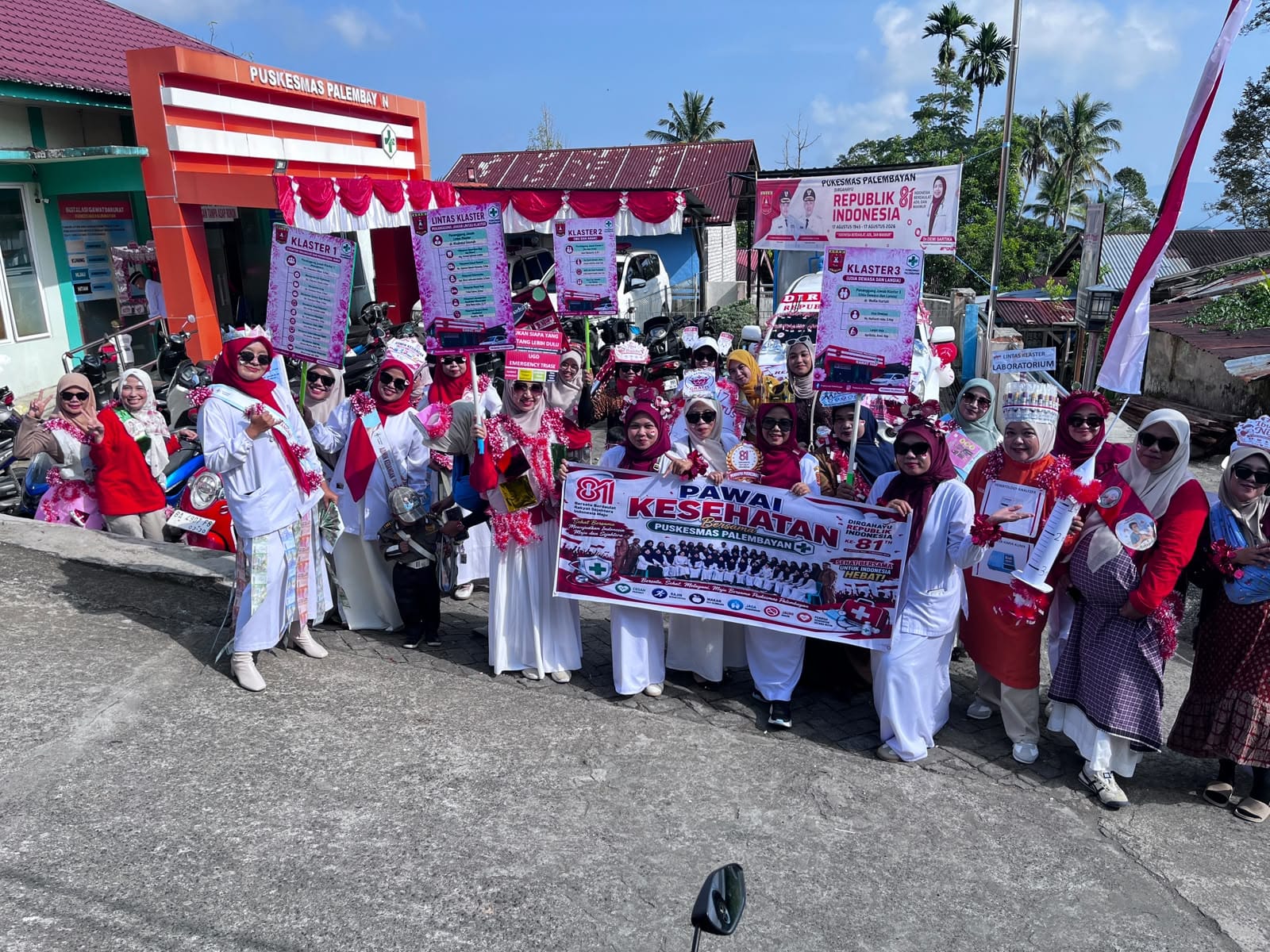 Karnaval HUT ke-81 di Agam, Puskesmas Palembayan Sulap Pawai 17 Agustus Jadi Kampanye Hidup Sehat