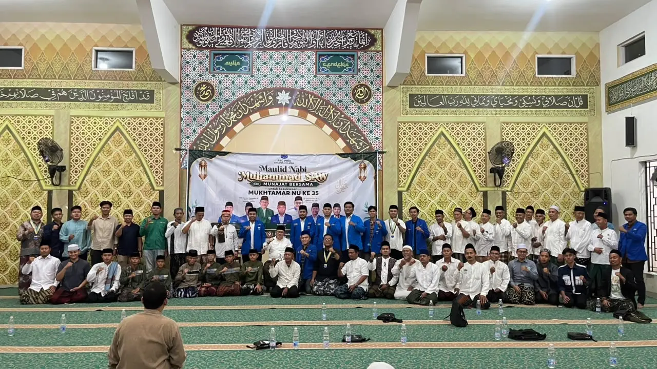 PKC PMII Sumsel Gelar Maulid Nabi dan Munajat di Palembang, Doakan Muktamar NU ke-35 Lancar