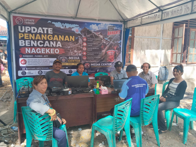 Pemkab Nagekeo Dirikan Media Center Pascagempa 7,7 SR, Ini Kanal Resmi Info Penanganan untuk Warga dan Media