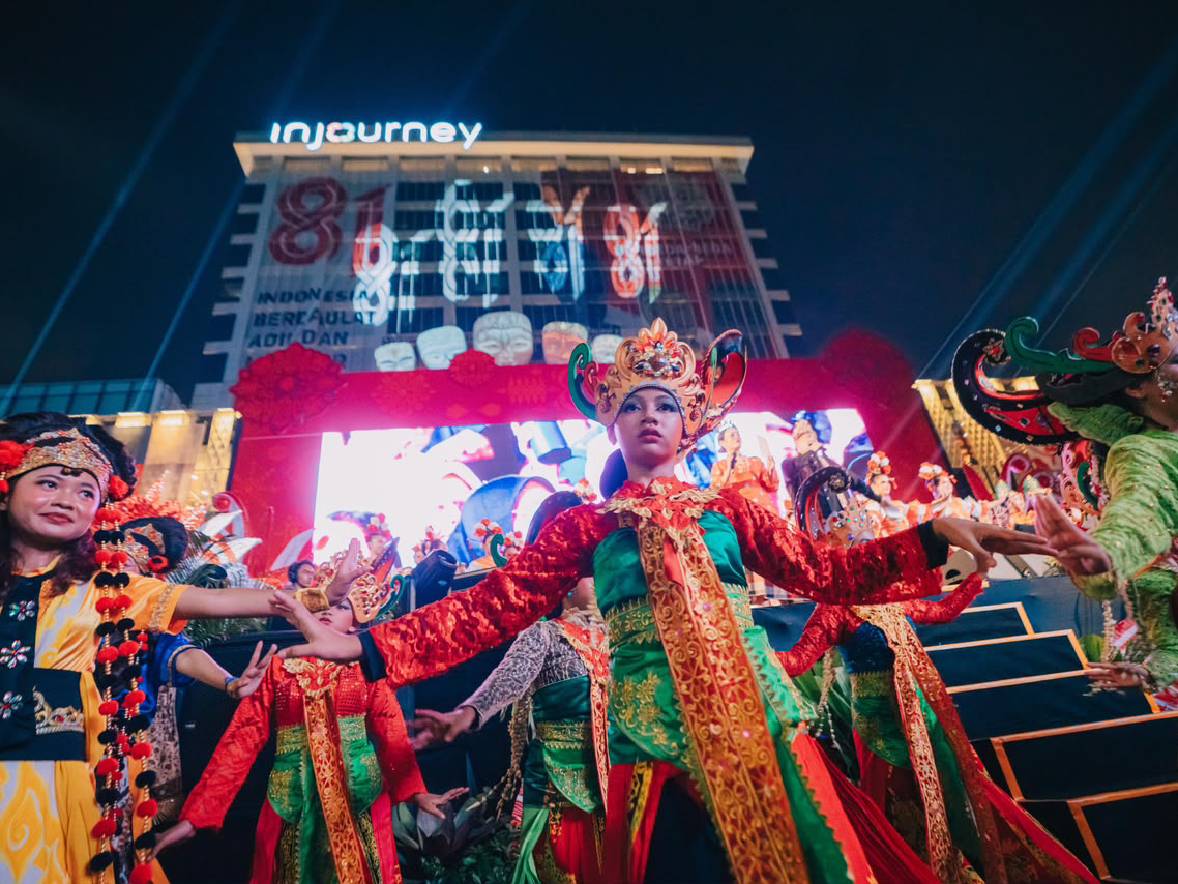 1.500 Pekerja Seni Meriahkan HUT ke-81 RI di Sarinah, Angklung hingga Tari Topeng 100 Penari Siap Memukau Pengunjung