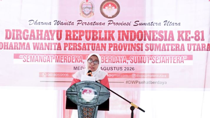 Penasihat DWP Sumut Titiek Sugiharti Ajak Anggota Perkuat Kapasitas dan Kepedulian Sosial di HUT ke-81 RI